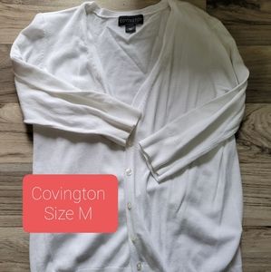 Button up light sweater.